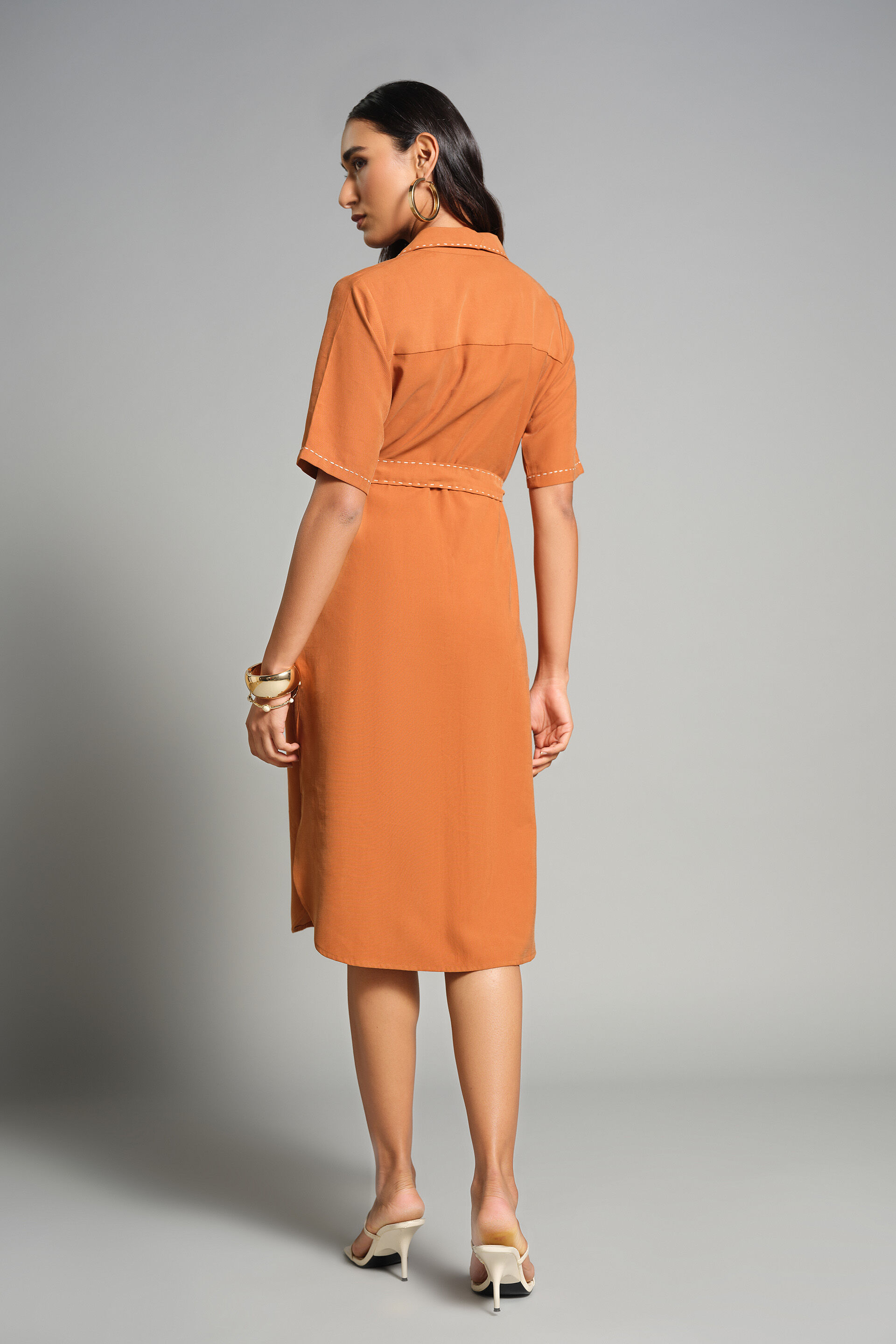 Lomi Shirt Dress, Tan, image 5